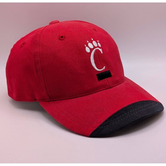 Cincinnati Bearcats YOUTH Hat Cap Vintage Snapback KIDS Annco Red Black Tip VTG - Picture 1 of 5